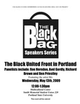 "The Black United Front" - Part 1, the Black Bag Speakers Series, PSU, 2009 by Ron Herndon, Avel Gordly, Richard Brown, and Ben Priestley