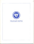 1984 Commencement Program by Commencement