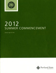 2012 Summer Commencement Program by Commencement