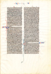 11, Leaf from Bible (Old Testament: Chronicles, 2nd, XX, 30-XXIII, 13)