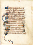 34, Leaf from a highly decorative Psalter by Catholic Church