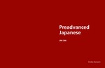 Preadvanced Japanese