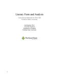 Literary Form and Analysis: Instructional Materials for English 300 by Josh Epstein