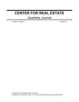 Center for Real Estate Quarterly, Volume 5, Number 2 by Portland State University. Center for Real Estate