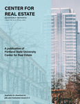 Center for Real Estate Quarterly, Volume 18, Number 8 by Portland State University. Center for Real Estate
