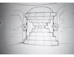Initial sketch of Bayou Shrine by Celestina Billington