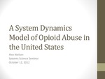 System Dynamics Modeling of Prescription Opioid Pain Reliever Abuse