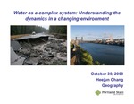 Water as a Complex System: Understanding the Dynamics in a Changing Environment by Heejun Chang