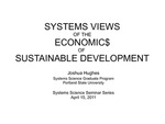 Systems Views of the Economics of Sustainable Development by Joshua Hughes