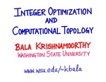 Integer Optimization and Computational Algebraic Topology