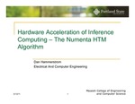 Hardware Acceleration of Inference Computing: The Numenta HTM Algorithm