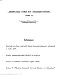 Latent Space Models for Temporal Networks by Jasper Alt