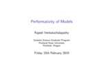 Performativity of Models by Rajesh Venkatachalapathy
