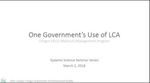 One Government's Use of LCA: An Introduction