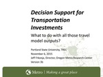 Model-Based Analytics and Processes for Transportation Investment Alternatives Analyses: From Least Cost Planning to Multi Criterion Evaluation