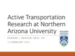 Active Transportation Research at Northern Arizona University