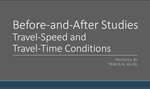 Utilizing High-Resolution Archived Transit Data to Study Before-and-After Travel-Speed and Travel-Time Conditions by Travis B. Glick