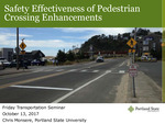 Safety Effectiveness of Pedestrian Crossing Treatments by Christopher Monsere