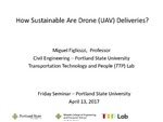 How Sustainable Are Drone (UAV) Deliveries? by Miguel Figliozzi