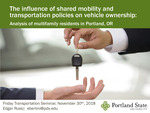 The Influence of Shared Mobility and Transportation Policies on Vehicle Ownership by Edgar Bertini Ruas