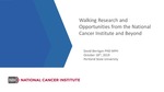 Walking Research and Opportunities from the National Cancer Institute