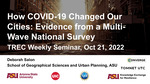 How COVID-19 Changed Our Cities: Evidence from a National Survey by Deborah Salon