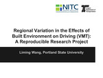Explore Regional Variation in the Effects of Built Environment on Driving with High Resolution U.S. Nationwide Data by Liming Wang