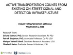 Active Transportation Counts From Existing On-Street Signal And Detection Infrastructure