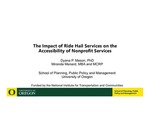 Webinar: The Impact of Ride Hail Services on the Accessibility of Nonprofit Services by Dyana Mason