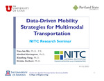 Webinar: Data-Driven Mobility Strategies for Multimodal Transportation by Yao-Jan Wu, Abolfazl Karimpour, and Xianfeng Terry Yang
