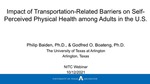 Webinar: The Impact of Transportation-Related Barriers on Self-Perceived Physical Health among Adults in the US